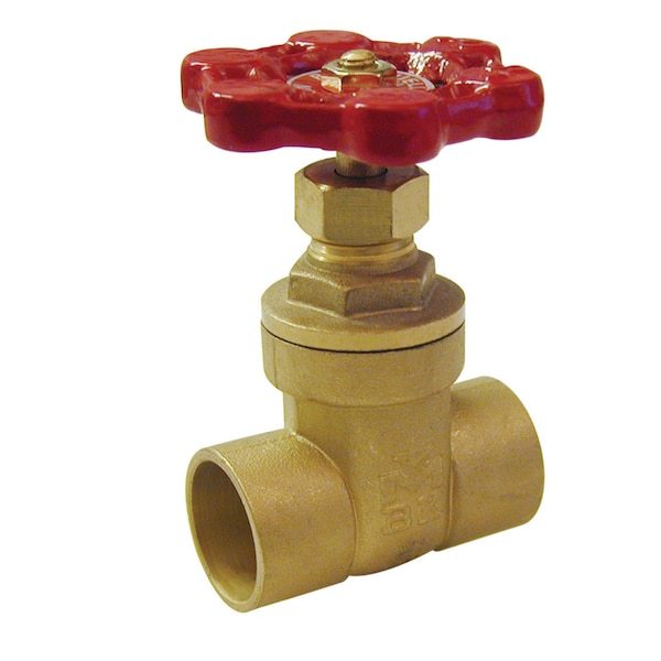 B & K B&K ProLine 1 in. Sweat Brass Gate Valve 100-455NL - main